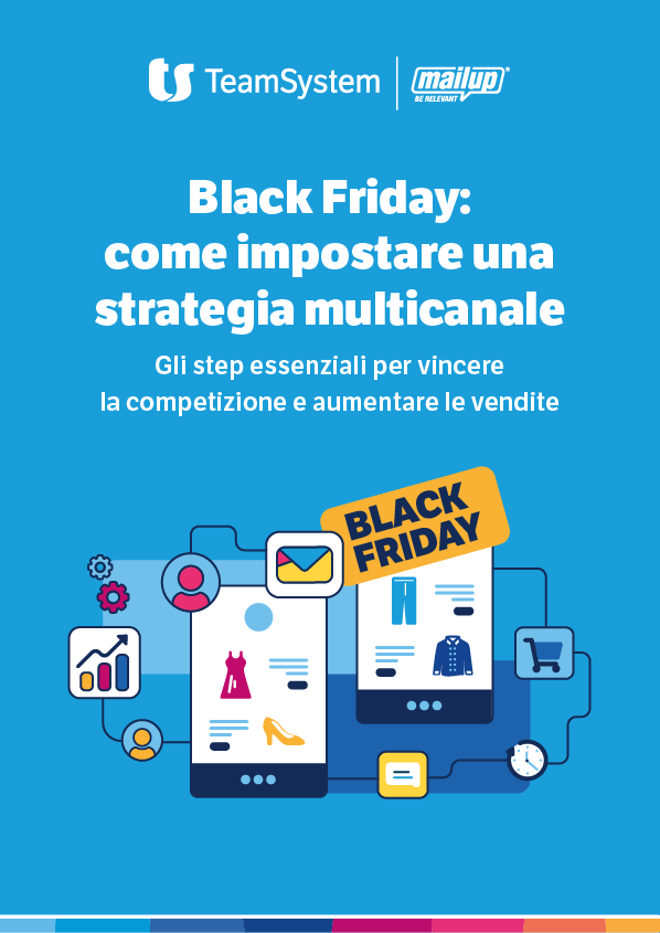 Copertina dell’ebook Black Friday: come impostare una strategia multicanale Copertina dell'ebook Black Friday: come impostare una strategia multicanale