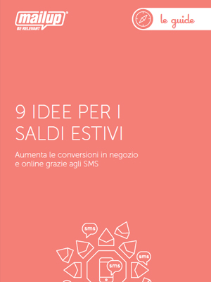 Copertina della guida 9 idee per i saldi