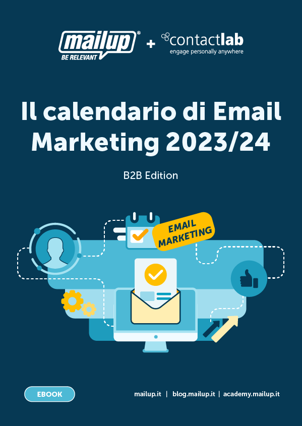 Copertina dell’ebook Il calendario di Email Marketing 2023/2024 – B2B Edition Copertina dell'ebook Il calendario di Email Marketing 2023/2024 - B2B Edition