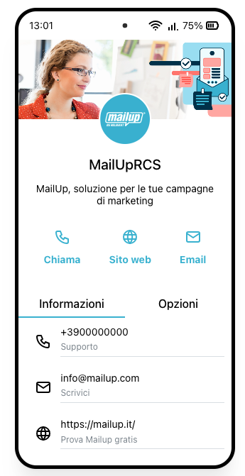 mittente RCS esempio