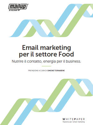 Copertina del white paper Email marketing per il settore Food