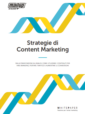 Copertina del white paper Strategie di Content Marketing Copertina del white paper Strategie di Content Marketing