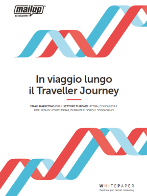 Copertina del white paper In viaggio lungo il Traveller Journey Copertina del white paper In viaggio lungo il Traveller Journey