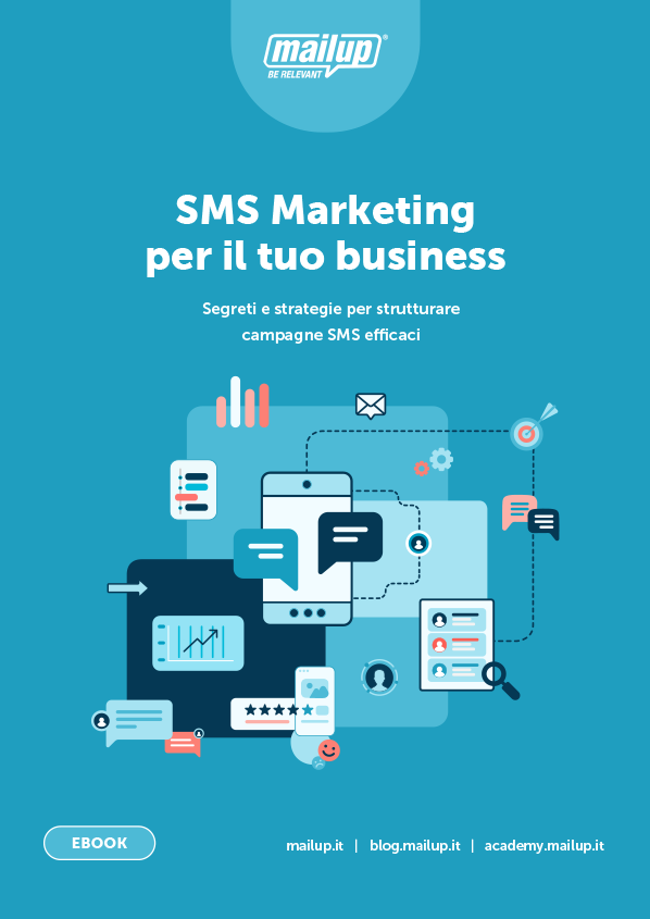 Copertina dell’ebook SMS Marketing per il tuo business Copertina dell'ebook SMS Marketing per il tuo business